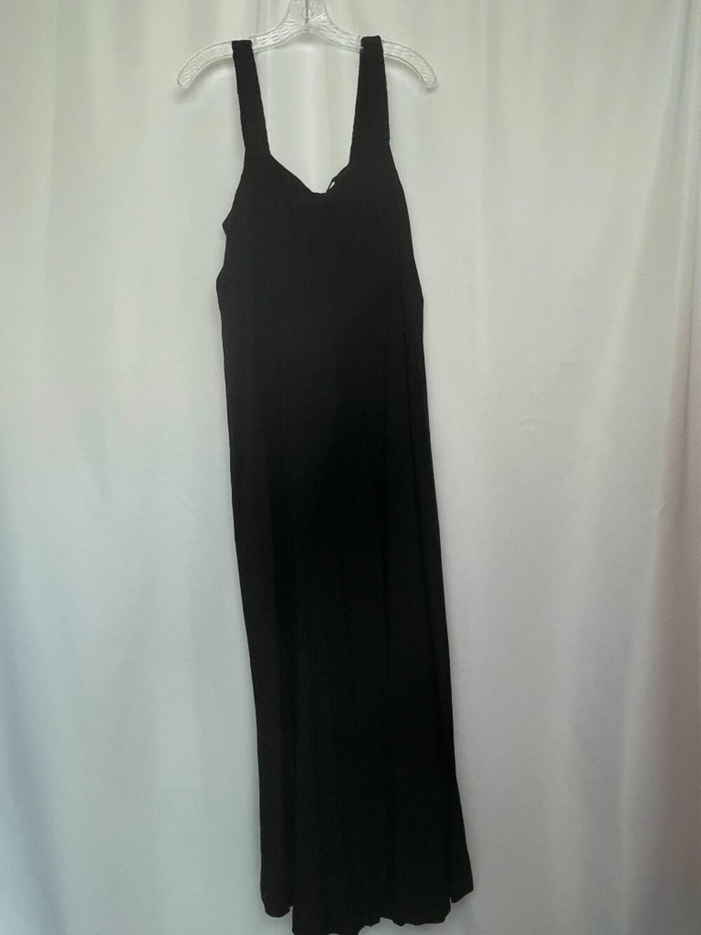 NWT Minimalist Capsule Streetwear Casual Coverup Pockets Black H&M Maxi Dress XL